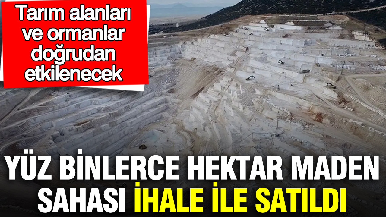 Yüz Binlerce Hektar Maden Sahası İhaleye Çıkarıldı: Tarım ve Orman Alanları Tehlikede