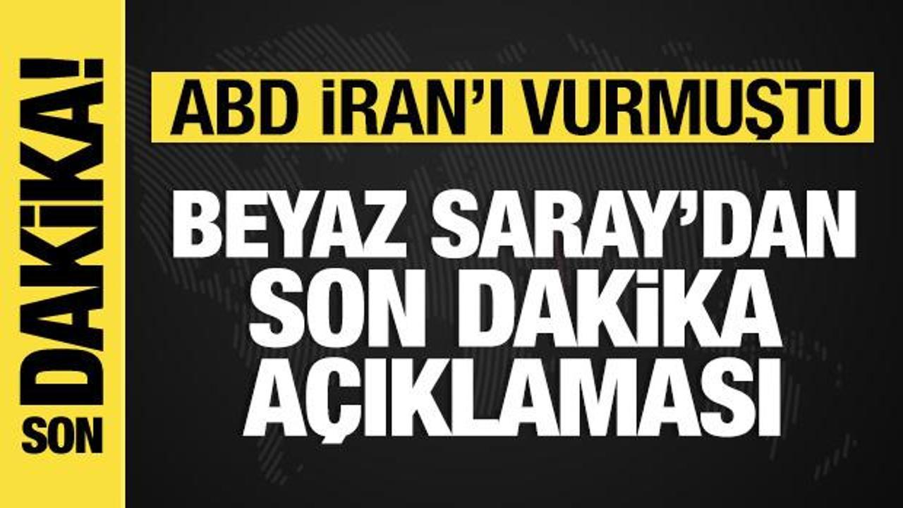 Abd irani fuzelerle vurmustu beyaz saraydan aciklama geldi rrHnSaKv
