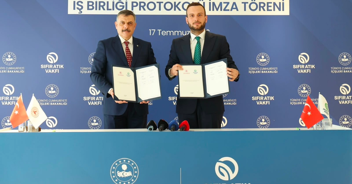 Icisleri bakanligi ile sifir atik vakfi arasinda cevre icin is birligi protokolu VH1DsqcI